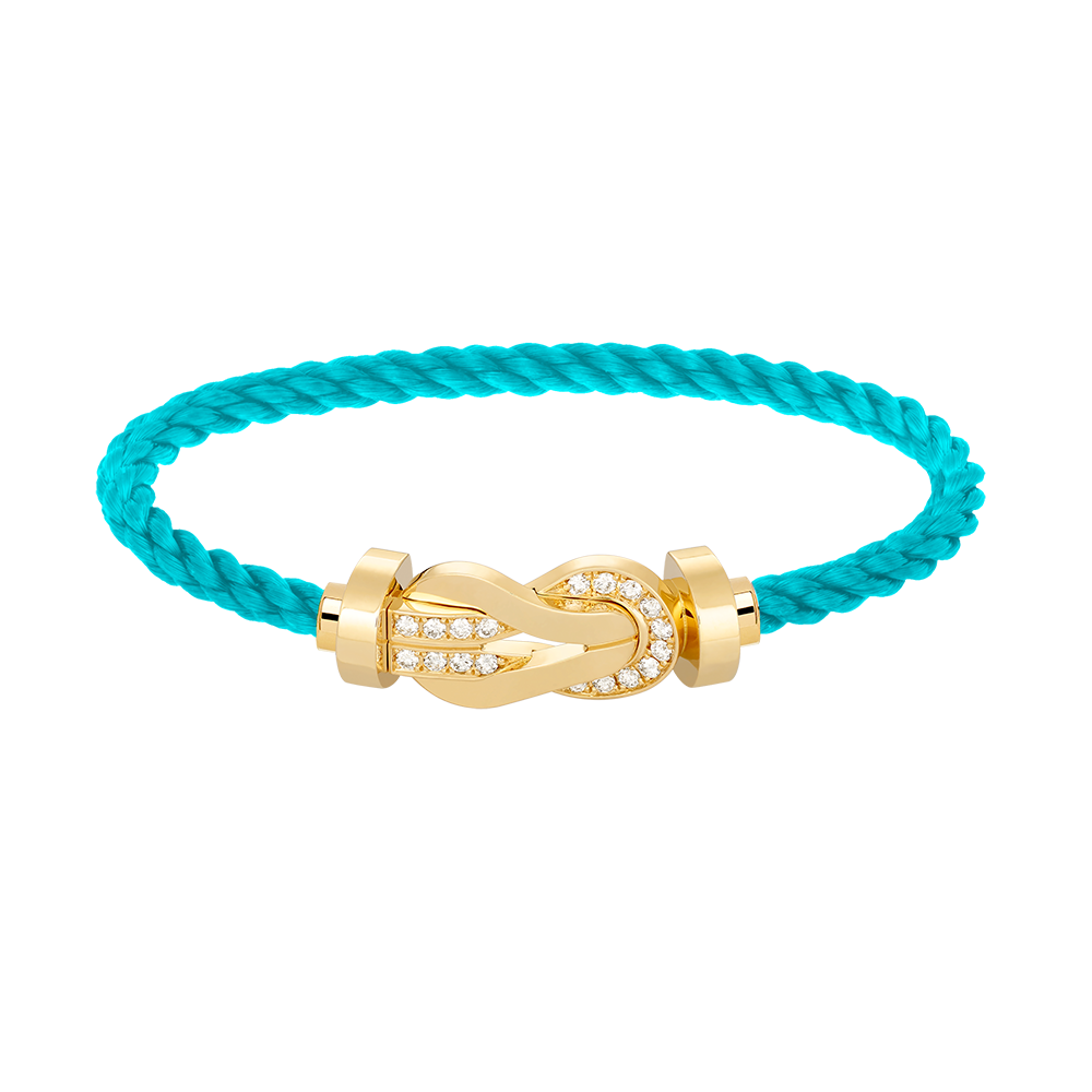 ¡®Dream¡¯CHANCE LARGE 8 FIGURE BUCKLE HALF DIAMOND BRACELET GOLD