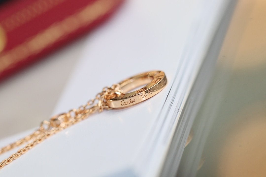 ¡®Dream¡¯LOVE NECKLACE ADJUSTABLE ROSE GOLD 2 DIAMOND
