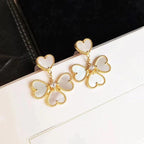 ¡®Dream¡¯CLOVER SWEET WHITE MOP EARRINGS