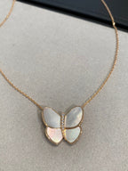 ¡®Dream¡¯BUTTERFLY GOLD MOP DIAMOND NECKLACE