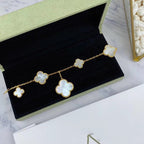 ¡®Dream¡¯MAGIC CLOVER MOP GOLD BRACELET 5 MOTIFS