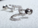 ¡®Dream¡¯JUSTE EARRINGS 12.75MM SILVER DIAMOND