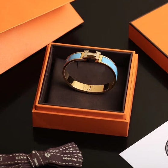 ¡®Dream¡¯H CLOUD BLUE ARMBAND GOLD DIAMANT