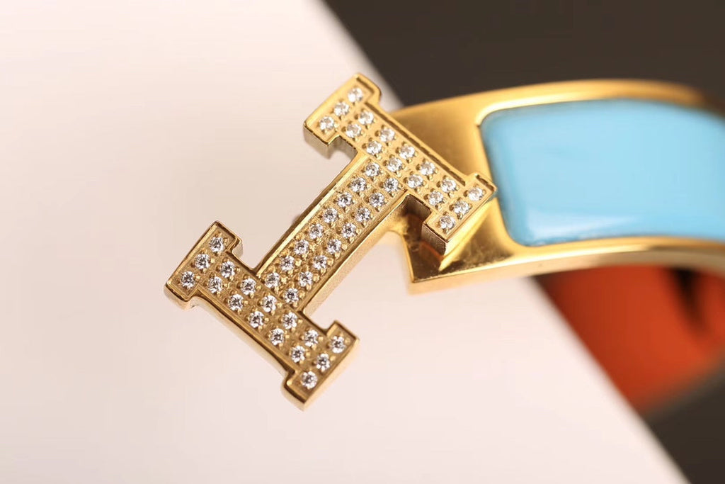 ¡®Dream¡¯H CLOUD BLUE ARMBAND GOLD DIAMANT