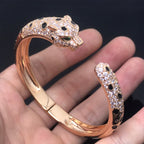 „Dream“-Panther-Armreif, groß, Diamanten