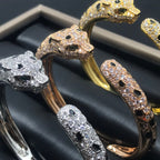 „Dream“-Panther-Armreif, groß, Diamanten