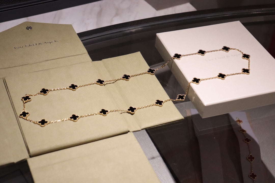 ¡®Dream¡¯CLOVER 20 MOTIFS ONYX ROSEGOLD