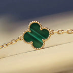 „Dream“-CLOVER HALSKETTE 20 MOTIVE MALACHIT DIAMANT