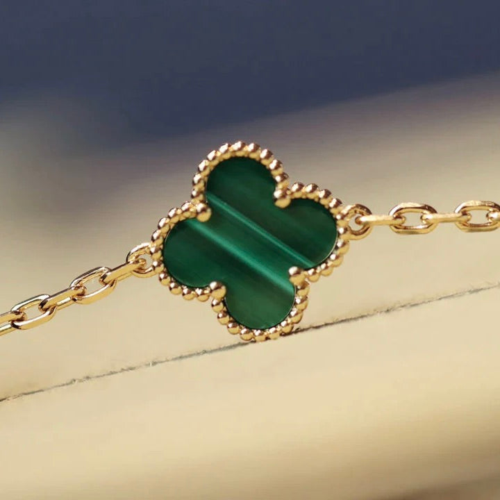 ¡®Dream¡¯CLOVER 20 MOTIFS MALACHITE GOLD