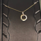 ¡®Dream¡¯TRINITY SILVER GOLD PINK GOLD NECKLACE
