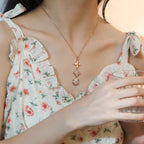 ¡®Dream¡¯STAR AND SUN DIAMOND PINK GOLD NECKLACE