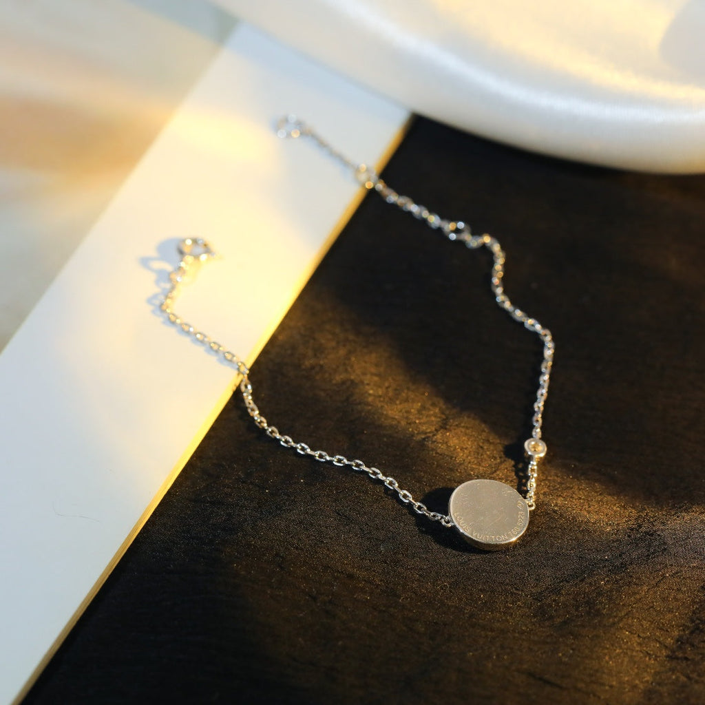 ¡®Dream¡¯SUN MOTIF PINK MOP SILVER BRACELET