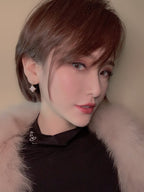 ¡®Dream¡¯DOUBLE STAR PINK GOLD MOP DROP EARRINGS