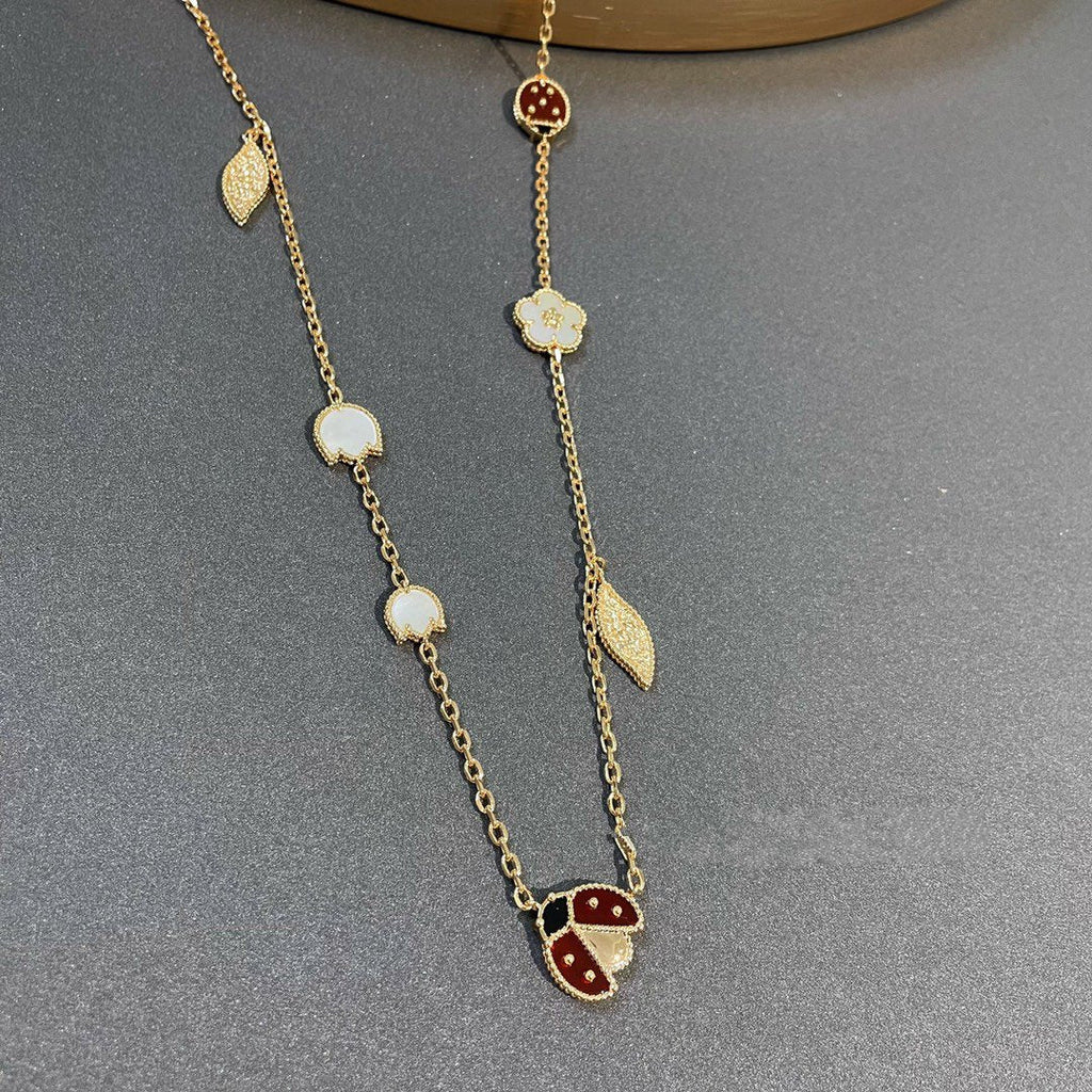 ¡®Dream¡¯LUCKY SPRING 15 MOTIFS GOLD NECKLACE