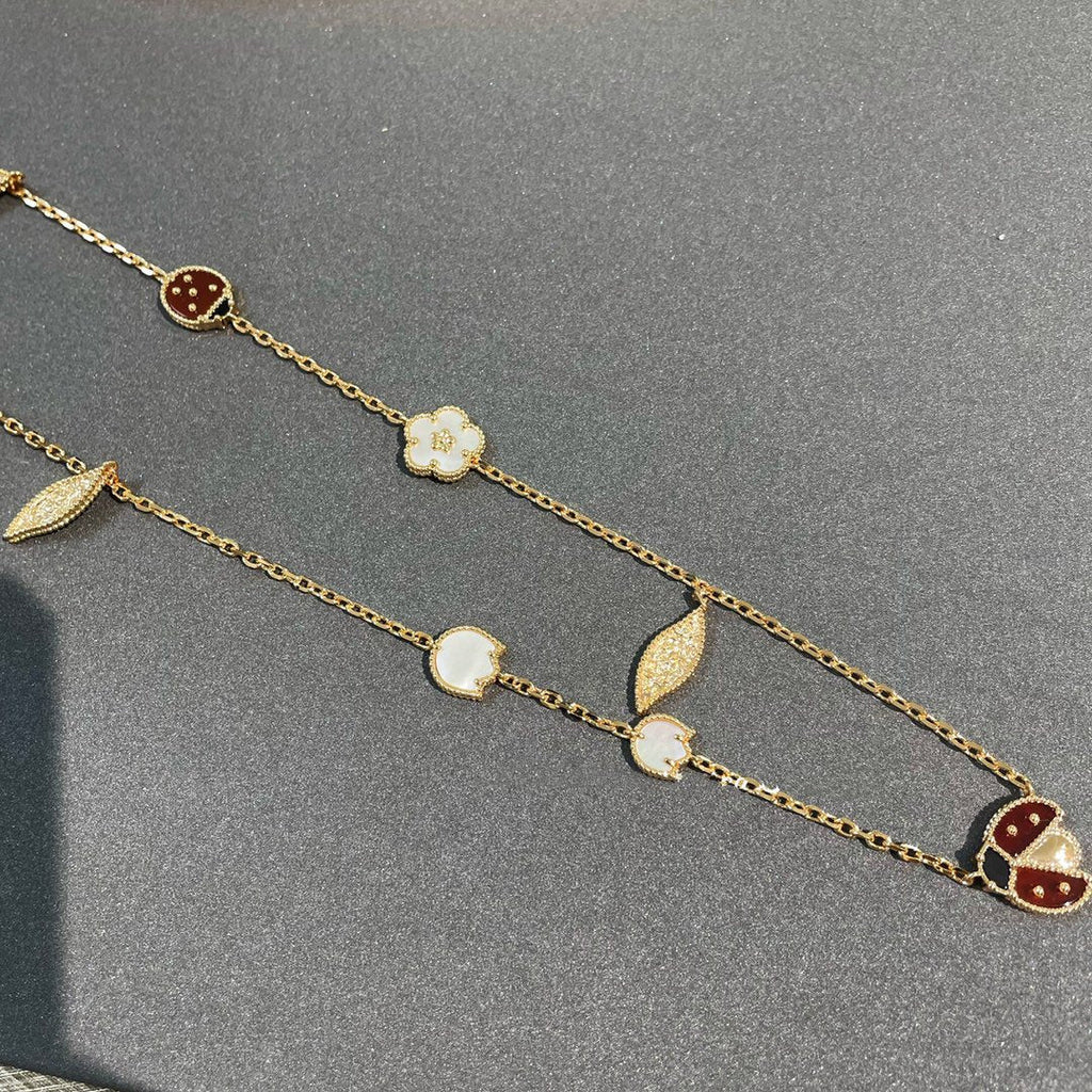 ¡®Dream¡¯LUCKY SPRING 15 MOTIFS GOLD NECKLACE