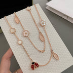 ¡®Dream¡¯LUCKY SPRING 15 MOTIFS ROSE GOLD NECKLACE