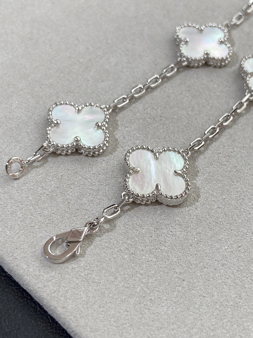 [Dream]New CLOVER WHITE PEARL MOP 5 MOTIF BRACELET COLLECTION
