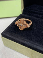 ¡®Dream¡¯CLOVER RIVERSIBLE ROSE GOLD RING