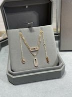 [Dream ]MOVE 2 ROW DIAMOND NECKLACE