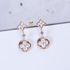 ¡®Dream¡¯STAR AND SUN PINK GOLD MOP DROP EARRINGS