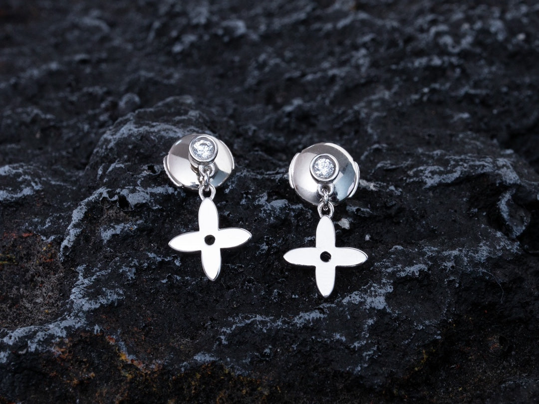 ¡®Dream¡¯VIDYLLE SILVER DIAMOND MINI DROP EARRINGS