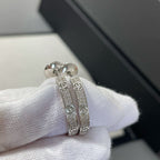 ¡®Dream¡¯LOVE DIAMOND SILVER HOOP EARRINGS