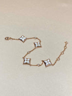 ¡®Dream¡¯STAR 4 MOTIF MOP DIAMOND PINK GOLD BRACELET
