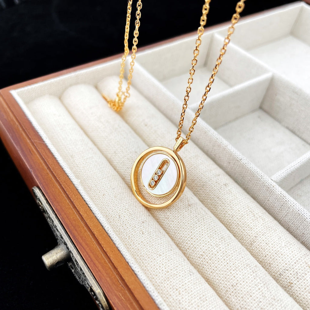 [Dream ]Dream MOVE MOP PINK GOLD NECKLACE
