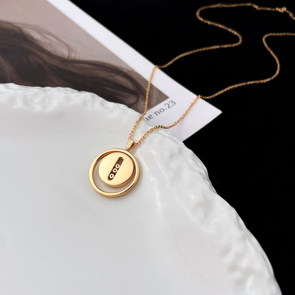 [Dream ]Dream MOVE MOP PINK GOLD NECKLACE