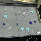 ¡®Dream¡¯LUCKY CLOVER SILVER 11 MOTIF NECKLACE
