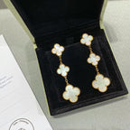 ¡®Dream¡¯CLOVER MOP 3 MOTIFS GOLD EARRINGS