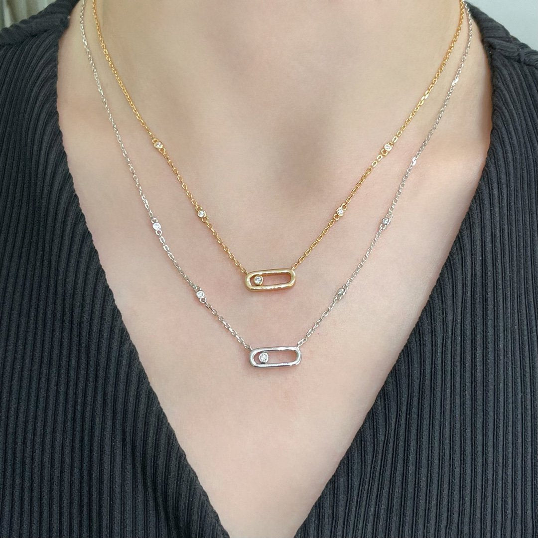 [Dream ]MOVE UNO DIAMOND NECKLACE