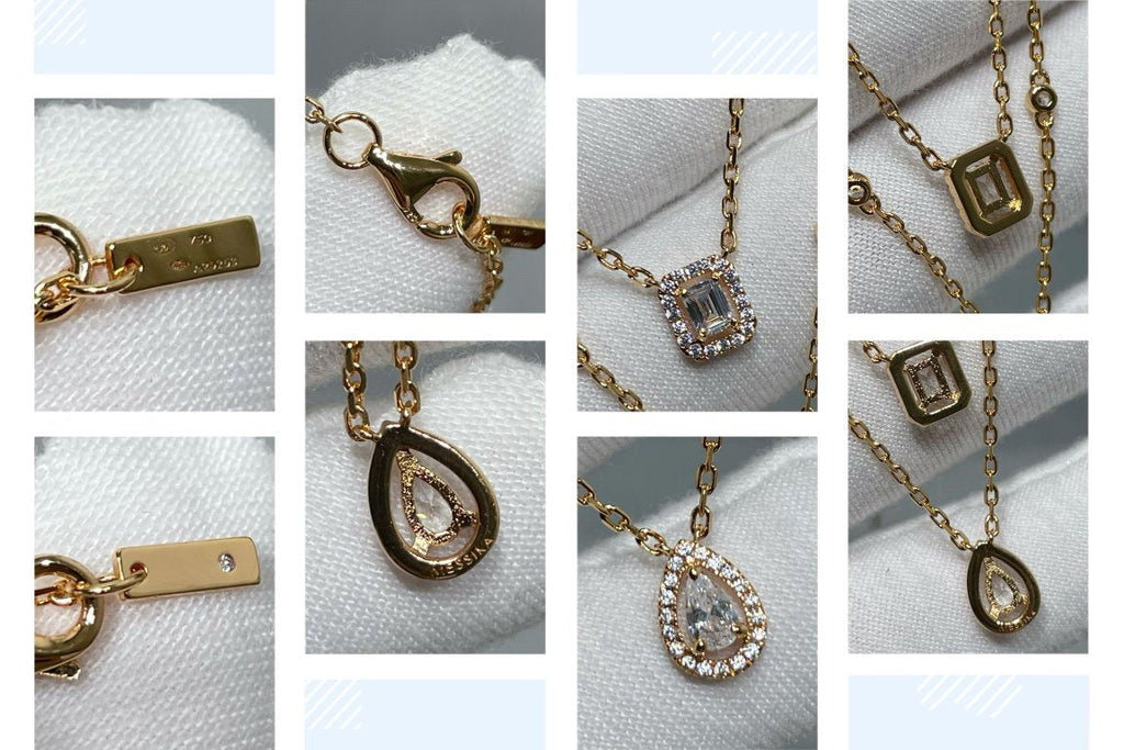 [Dream ]MY TWIN 2 ROW DIAMOND NECKLACE