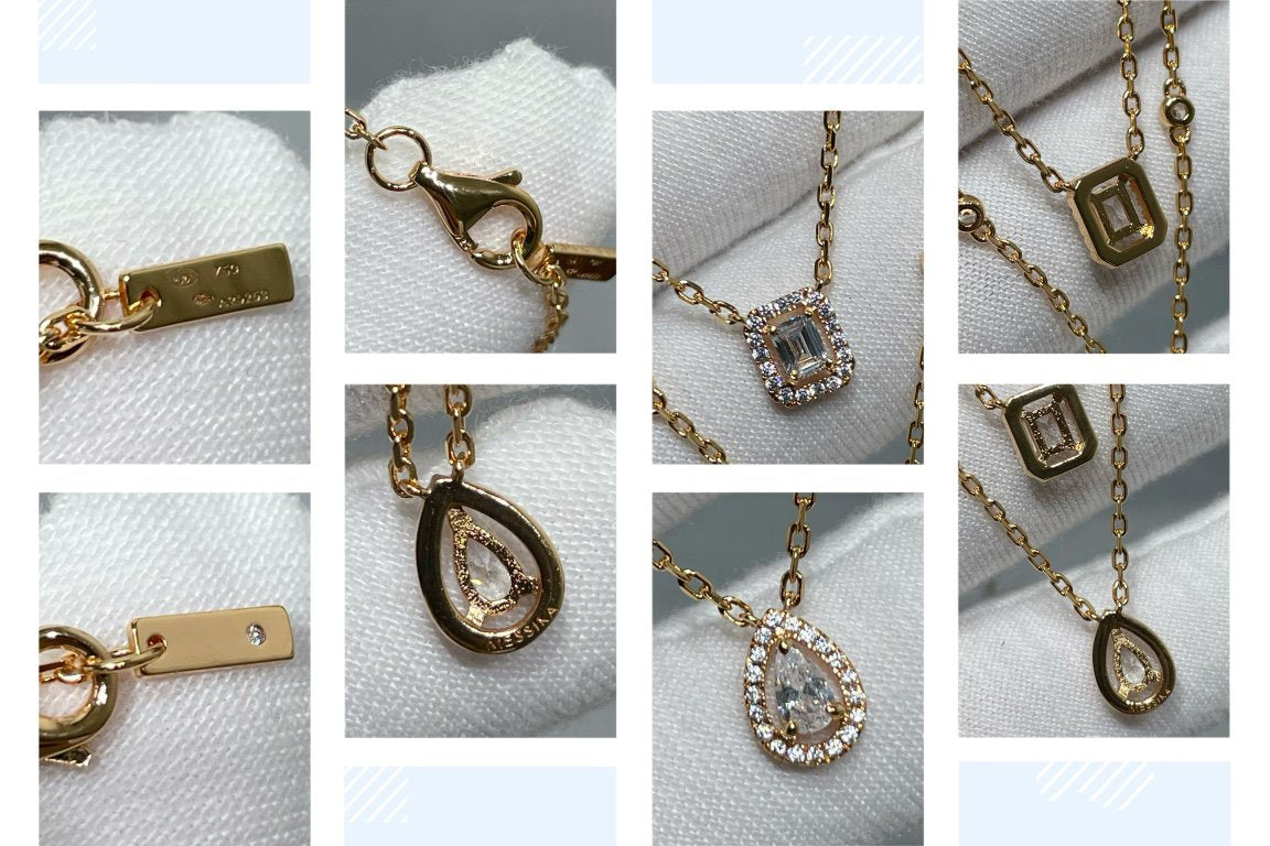 [Dream ]MY TWIN 2 ROW DIAMOND NECKLACE
