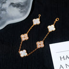 [Dream]New CLOVER WHITE PEARL MOP 5 MOTIF BRACELET COLLECTION