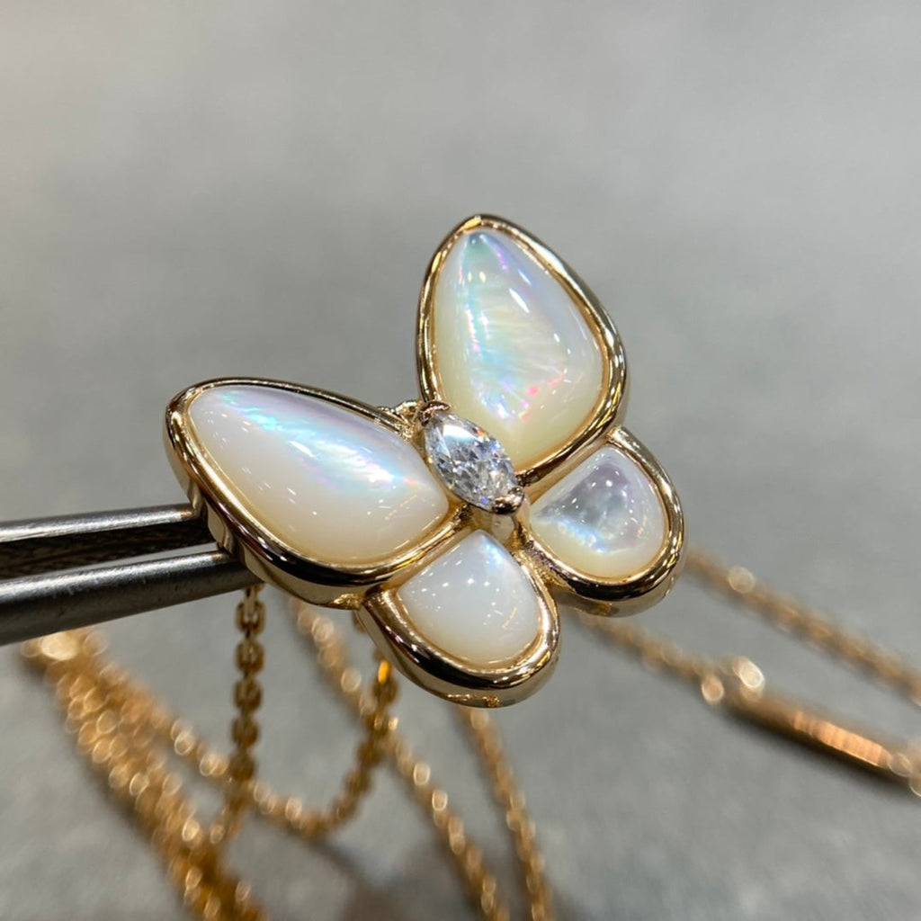 „Dream“-Schmetterlingsmop-Diamantkette