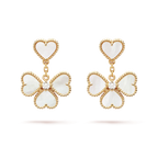 ¡®Dream¡¯CLOVER SWEET WHITE MOP EARRINGS