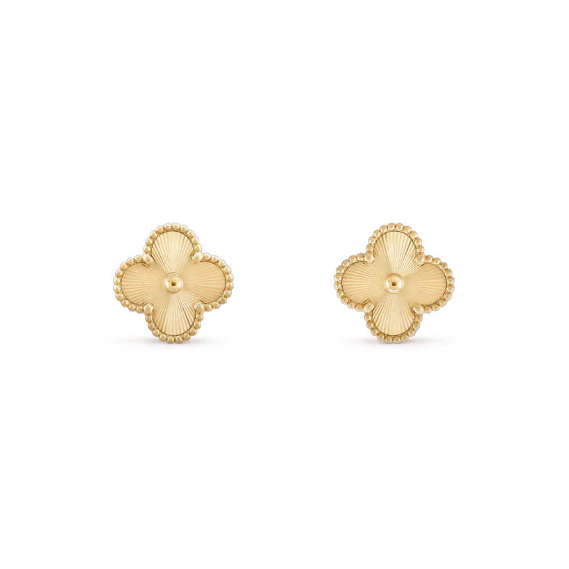 ¡®Dream¡¯CLOVER MINI 9.5MM LASER EARRINGS