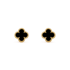 ¡®Dream¡¯CLOVER MINI 9.5MM BLACK MOP EARRINGS
