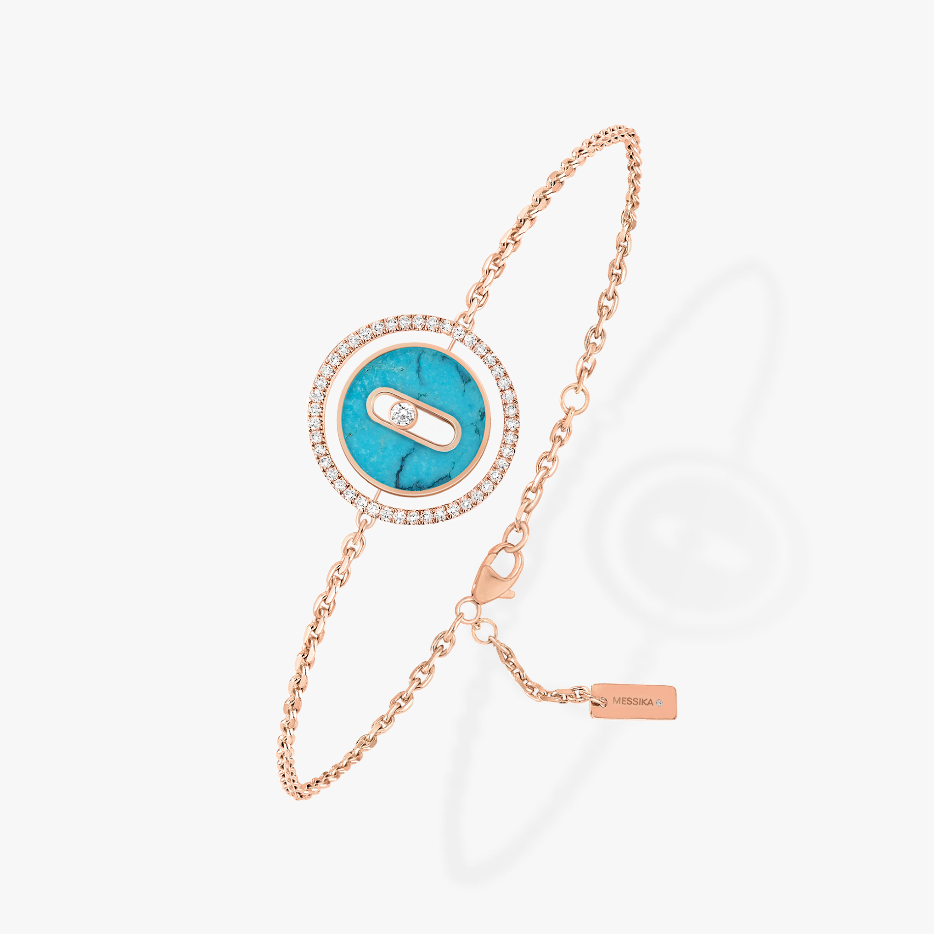 [Dream ]Dream MOVE TURQUOISE PINK GOLD DIAMOND BRACELET