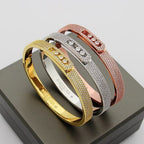 [Dream ]Move Noa Full Pav茅 Diamond Bangle Bracelet