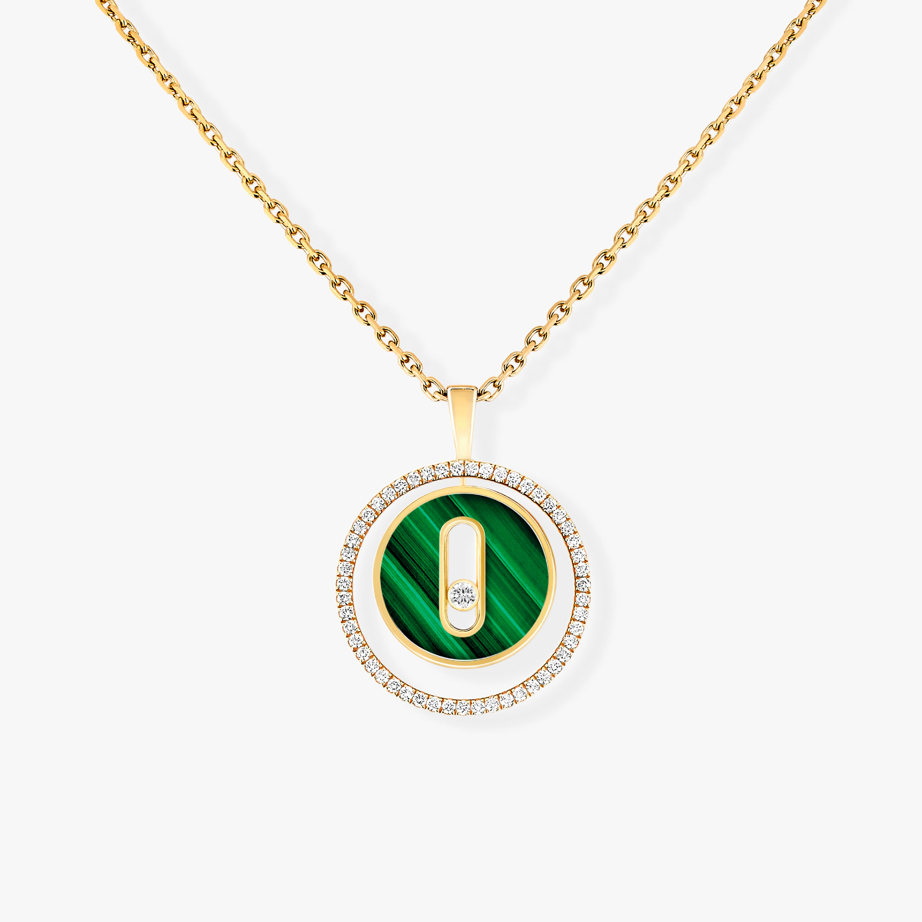 [Dream ]Dream MOVE 1 DIAMOND MALACHITE GOLD DIAMOND NECKLACE