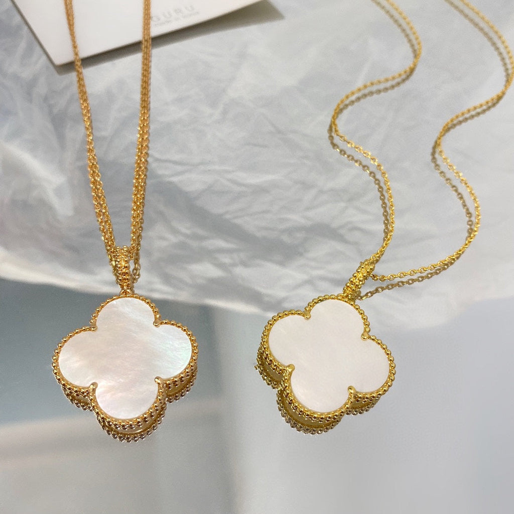 ¡®Dream¡¯CLOVER 25MM MOP LARGE PENDANT NECKLACE