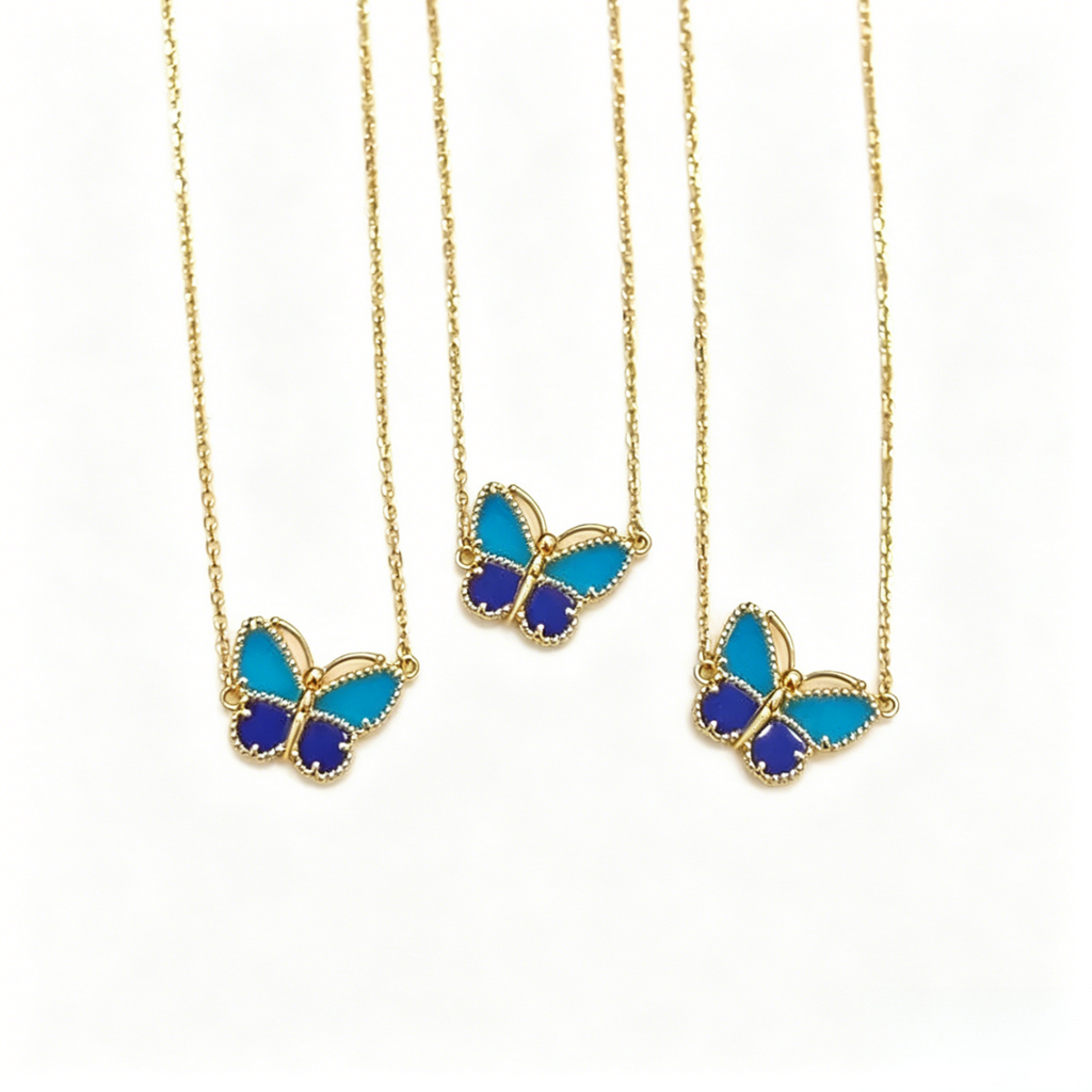[Dream JURI] 2026 NEW LUCKY BUTTERFLY 1 MOTIFS NECKLACE