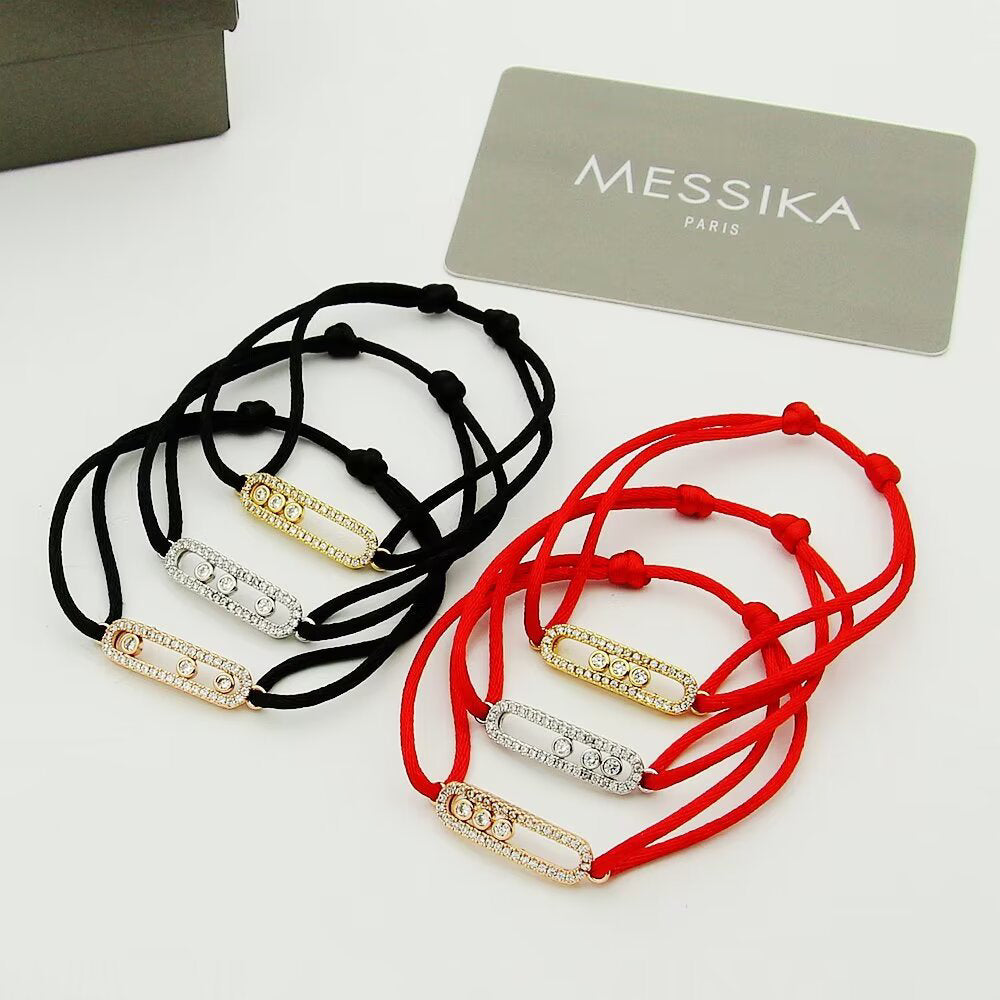 [Dream ]Messika Care(s) pink cord pav茅 bracelet