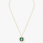 [Dream ]Dream MOVE 3 DIAMOND MALACHITE GOLD DIAMOND NECKLACE