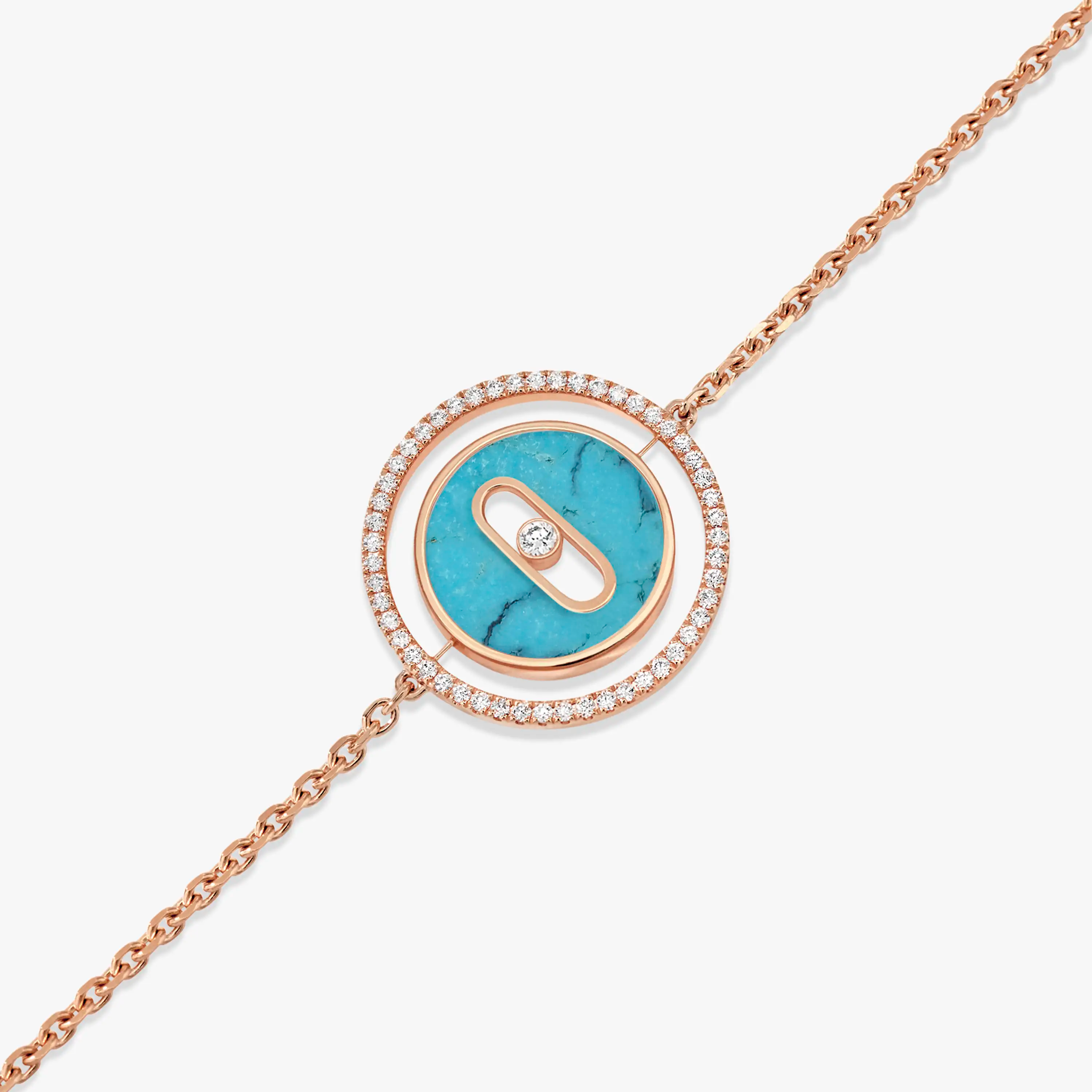 [Dream ]Dream MOVE TURQUOISE PINK GOLD DIAMOND BRACELET