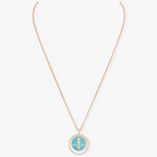 [Dream ]Dream MOVE 3 DIAMONDS TURQUOISE PINK GOLD DIAMOND NECKLACE