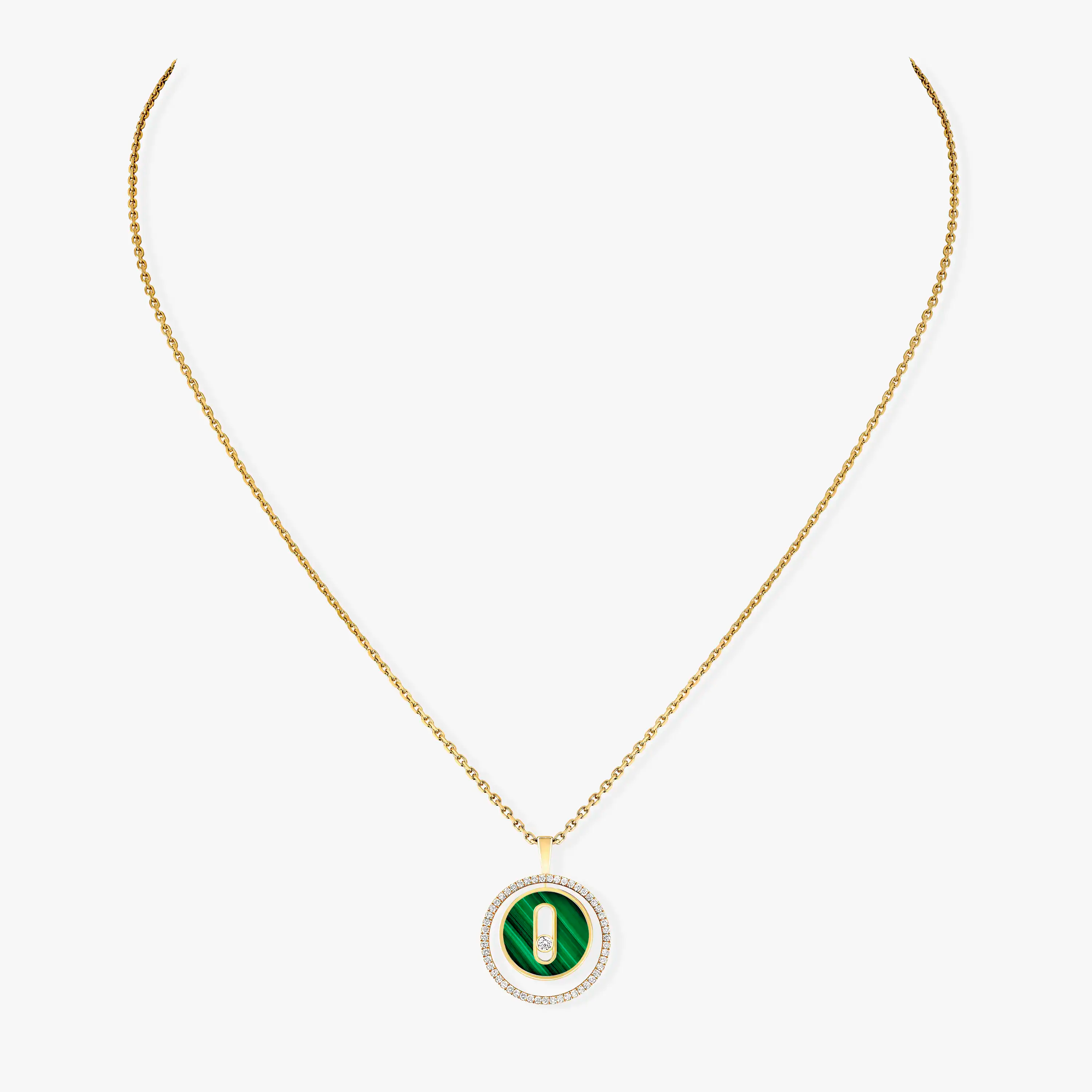 [Dream ]Dream MOVE 1 DIAMOND MALACHITE GOLD DIAMOND NECKLACE