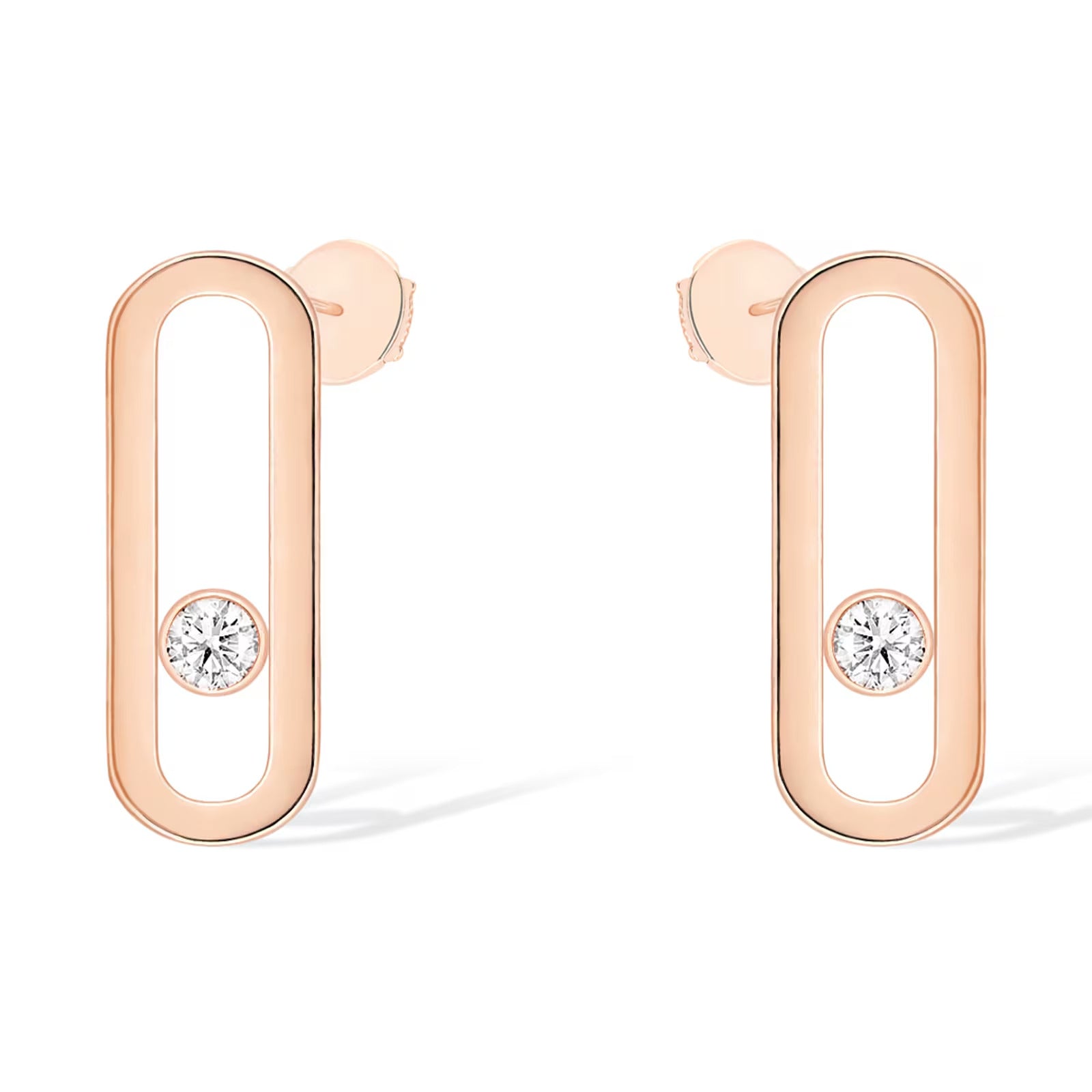[Dream ]MOVE UNO SMALL 1 DIAMOND EARRINGS